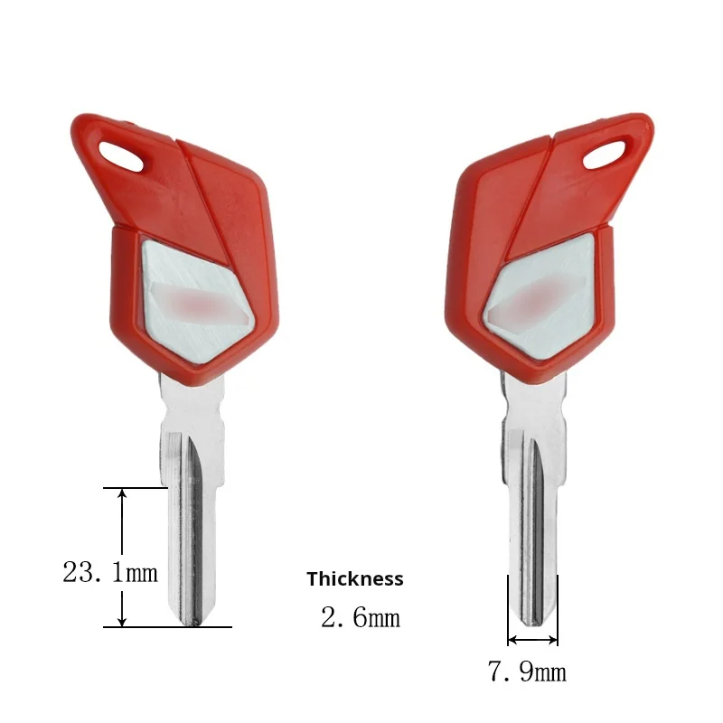 MV Augusta motorcycle key, suitable for: MV Augusta MV800 motorcycle key embryo. (can be placed anti-theft chip).