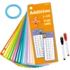 15ps Learning Cards Erasable and Reusable Children Addition Subtraction Book Learning Mathematics  Exercise Book for Kid 2