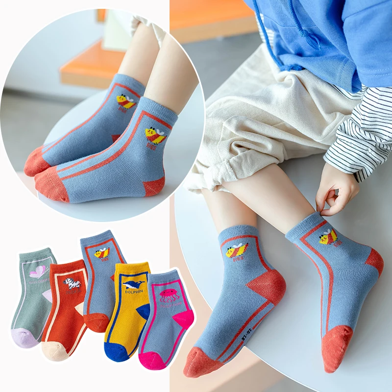 

Baby boys spring warm socks lovely animal pattern girls child Casual Cotton socks princess kids colorful embroide sport socks