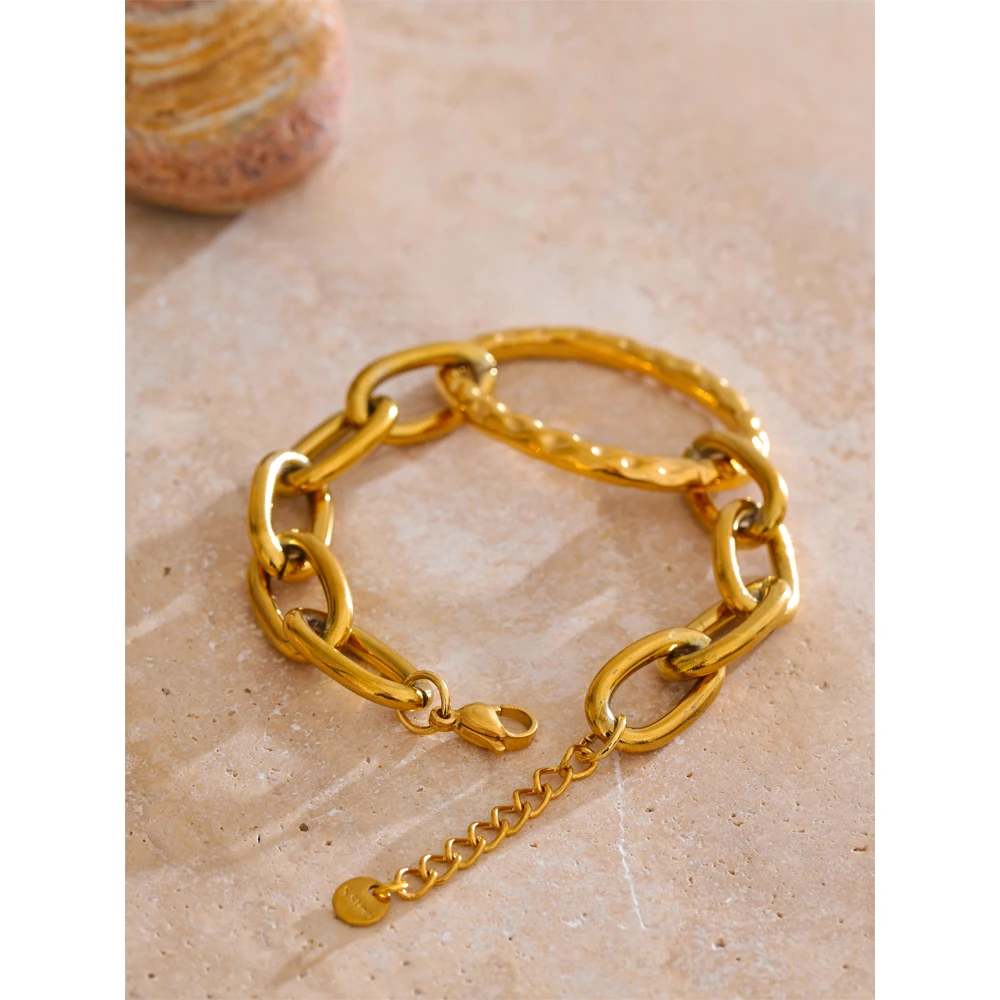 Yhpup Stainless Steel Daily Bracelet