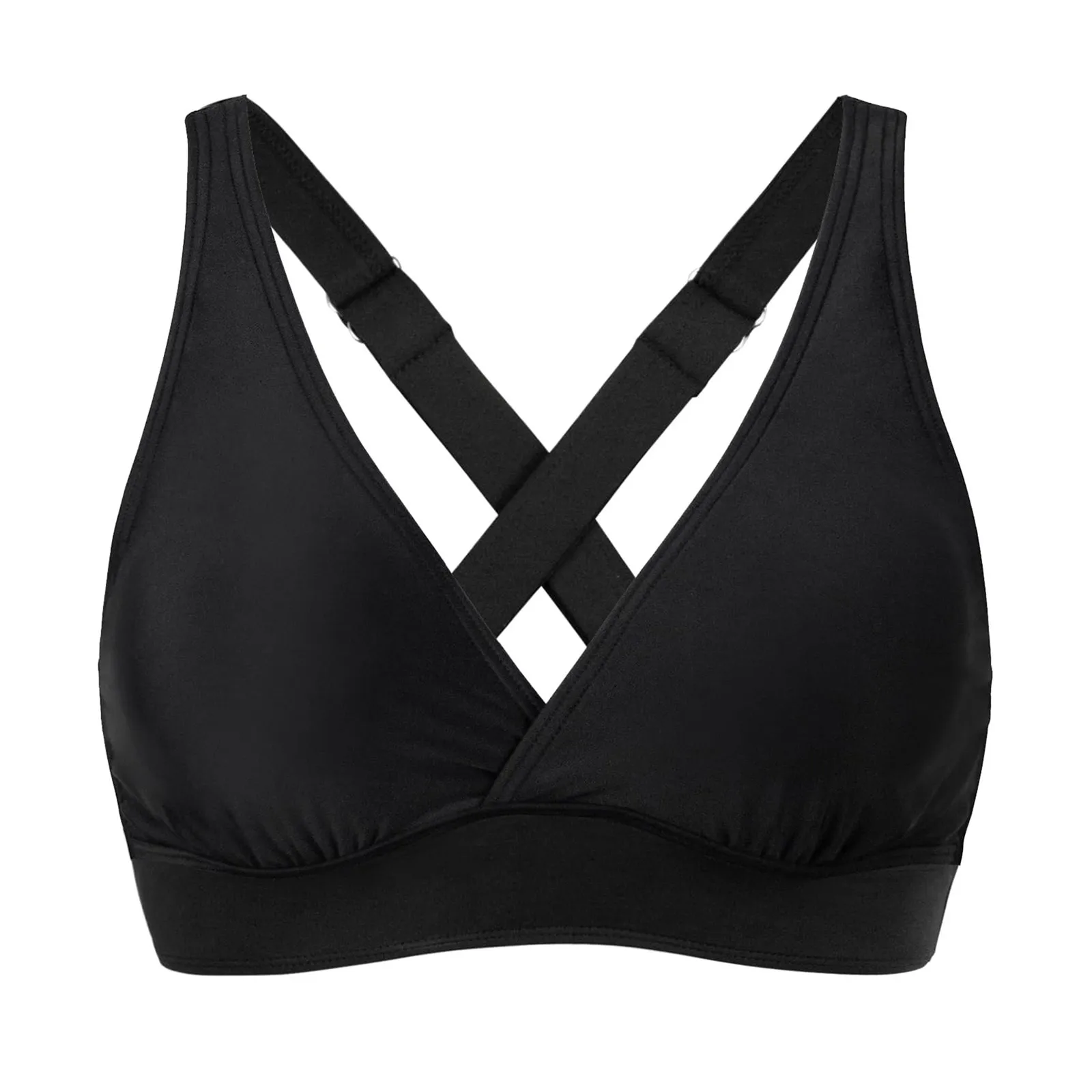 Bikini Set Bikini Swimsuit Women Swimwear Bathing Suits For Girls Women Elastic Swimwear Tops Underwire Full Coverage Bikini Top Push Up Swim Crop Top Tie