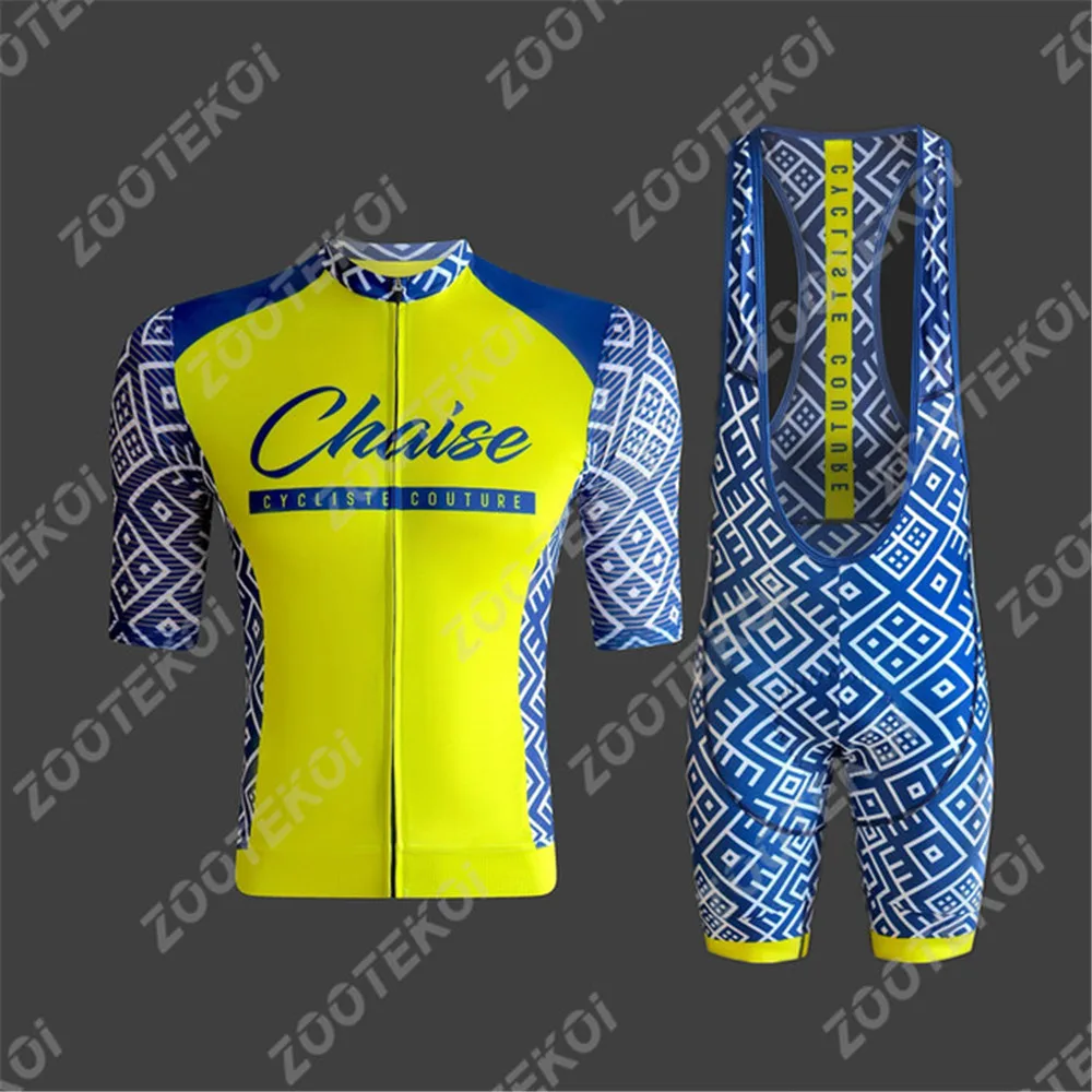 

Chaise Top Cycling Jersey Set Summer Outdoor Sports Cycling Wear Mountain Bike Racing Car Clothes MTB Maillot Ciclismo Replica