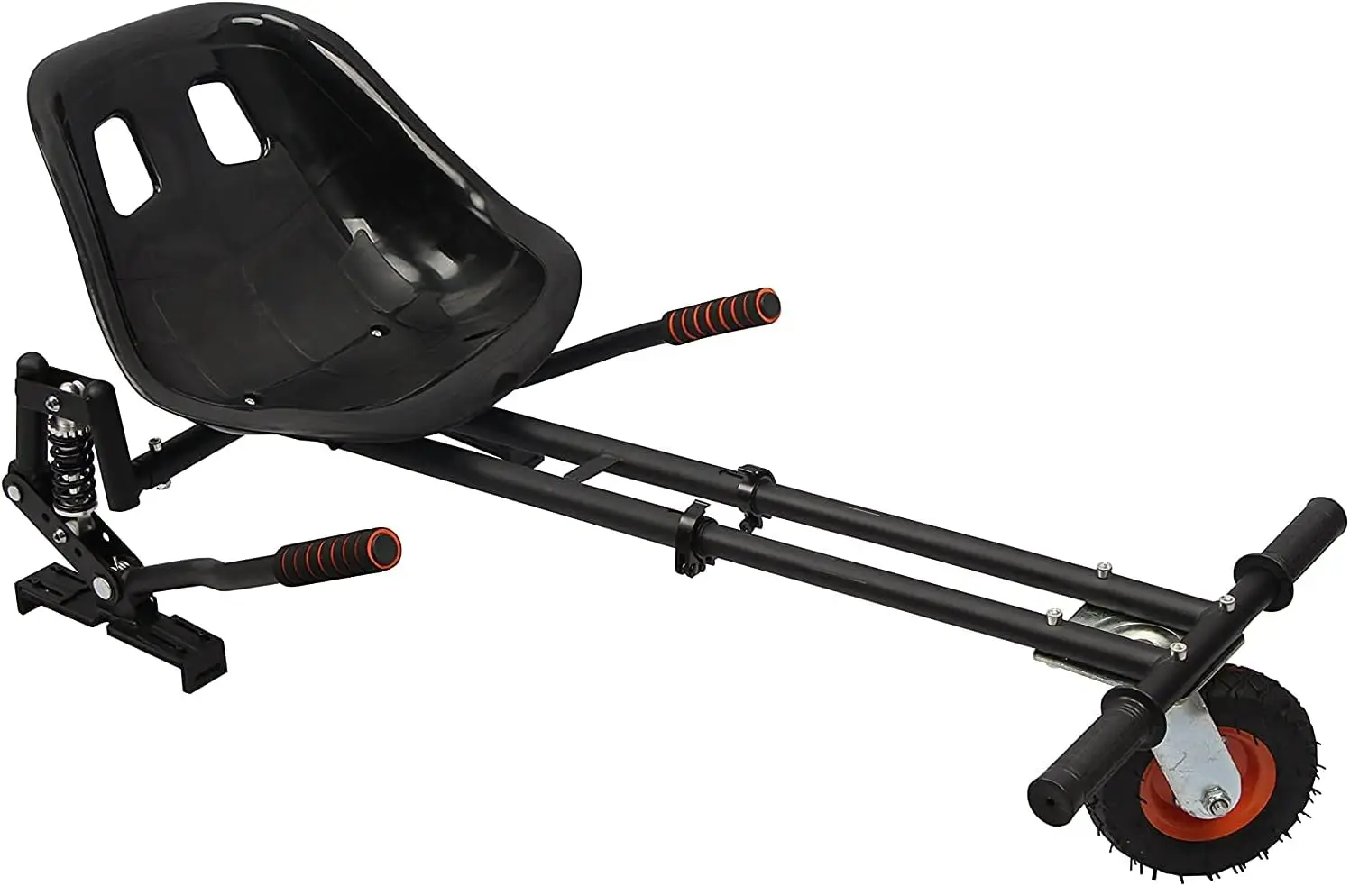 

Deluxe Hoverboard Go-Kart Attachment Kit with Large Front Wheel & Suspension