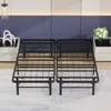 Queen Bed Frame Metal Platform Bed Frame Queen Size 14 Inch Mattress Foundation Box Spring Replacement Heavy 4