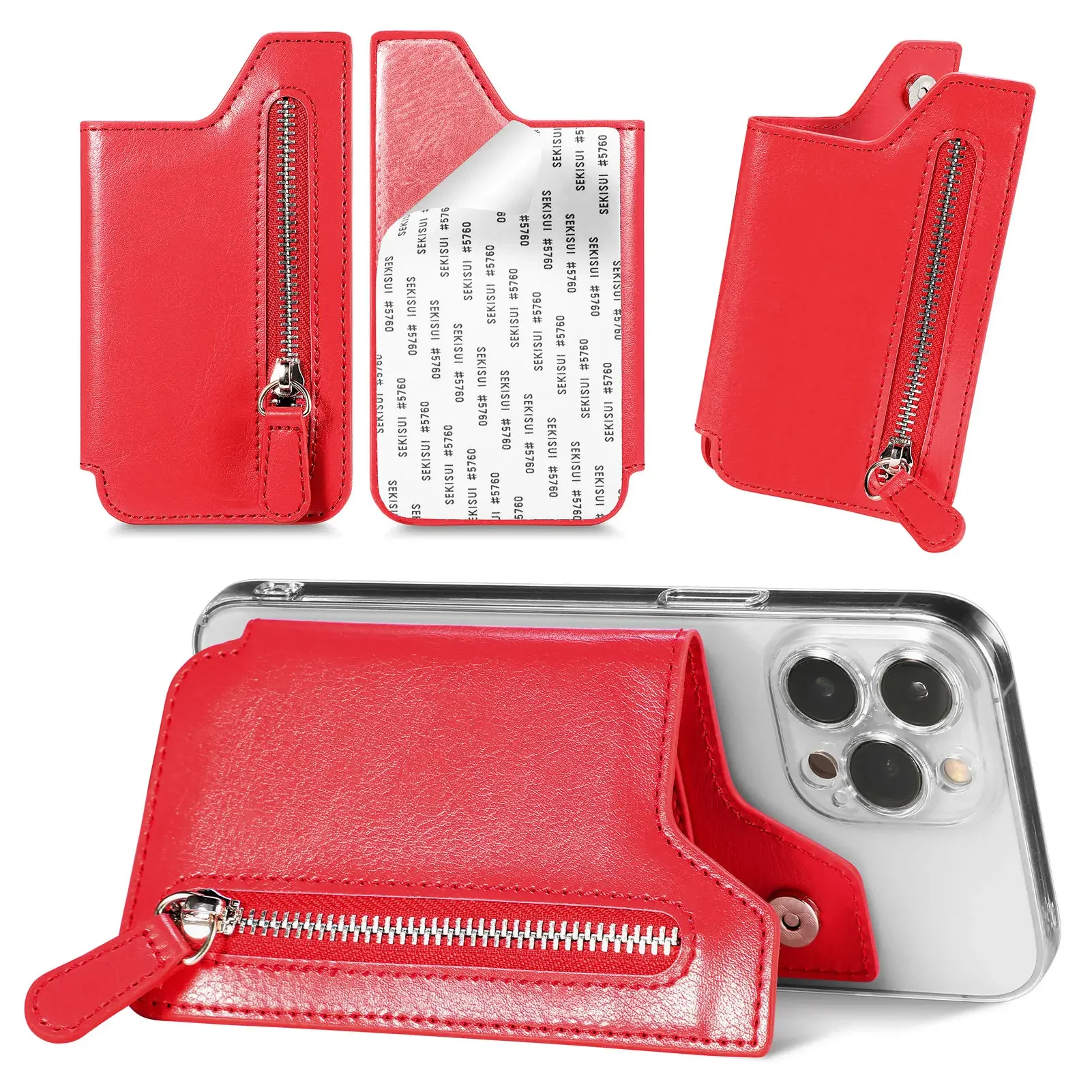 Universal Cell Phone Card Slot Wallet Case and Holder