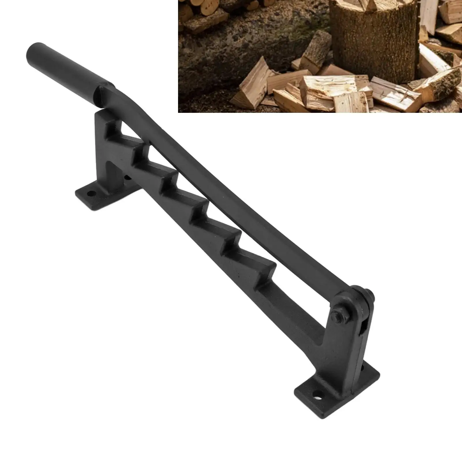 Wall-Mounted High Carbon Steel Firewood Splitter-Kindling Cracker & Log Cutter Tool