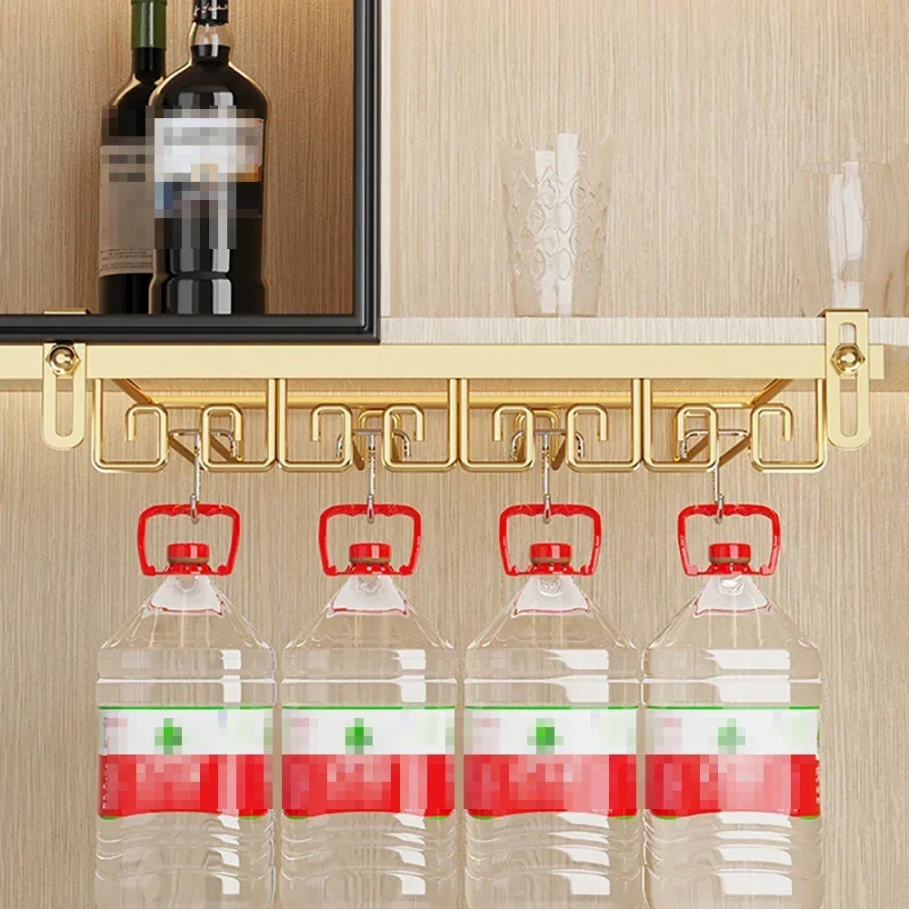 Kitchen Function Wine Glass Holder Stainless Steel Cup Holder Cabinet Stemware Organizer Wine Holder Storage Rack Accessories 2