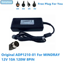 Chargeur adaptateur secteur pour MINDRAY ADP1210-01, 12V, 10a, 120W, 8 broches, Original