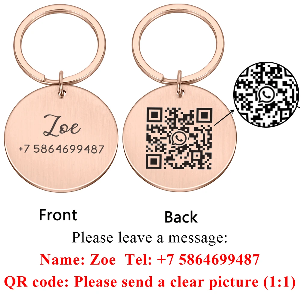 Ring QR Code Pet Tag