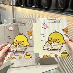 Cheerful Yellow Chick Foldable Tablet Case - Kid - Friendly Design - Galaxy Tab S10 Lite (YZGTSM - TD33298)
