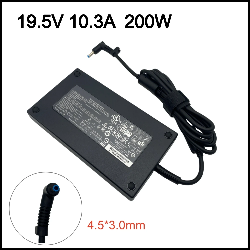 HP ZBook 17 G3 G4 G5 TPN-CA03 815680-002 A200A008L 전원 공급 장치용 19.5V 10.3A 200W 4.5*3.0mm 노트북 어댑터 충전기