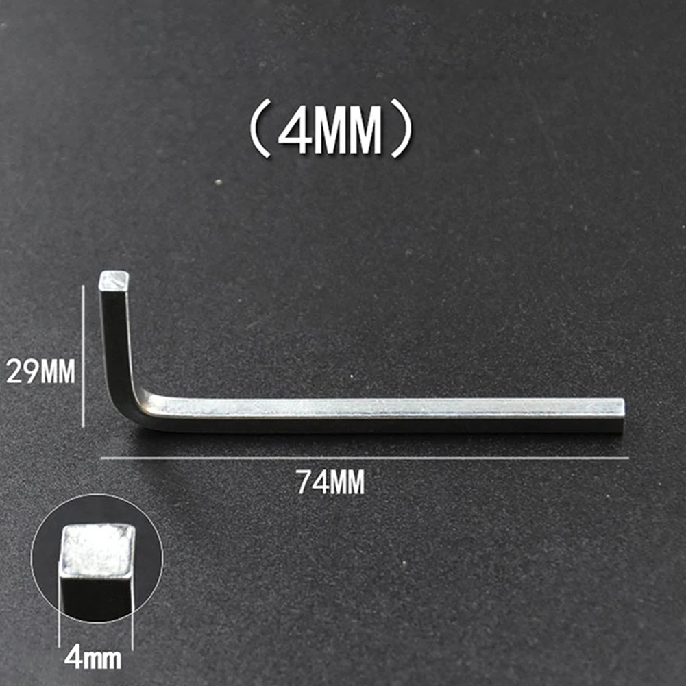 6 Stück L-förmiger quadratischer Kopfschlüssel, quadratischer Schlüssel, innerer 4-Punkt-Schraubenschlüssel, Schraubendreher-Set, 3–8 mm, Handwerkzeuge, Werkzeugschrauben – Detail 22