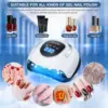 SUN X9 MAX 220W UV LED Nail Lamp Light Dryer for Professional Nails Gel Polish 57 Lamp Beads 4 Timer Setting LCD Touch Display 6