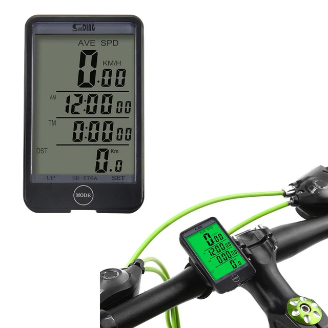Reloj de c digo para bicicleta veloc metro con pantalla grande