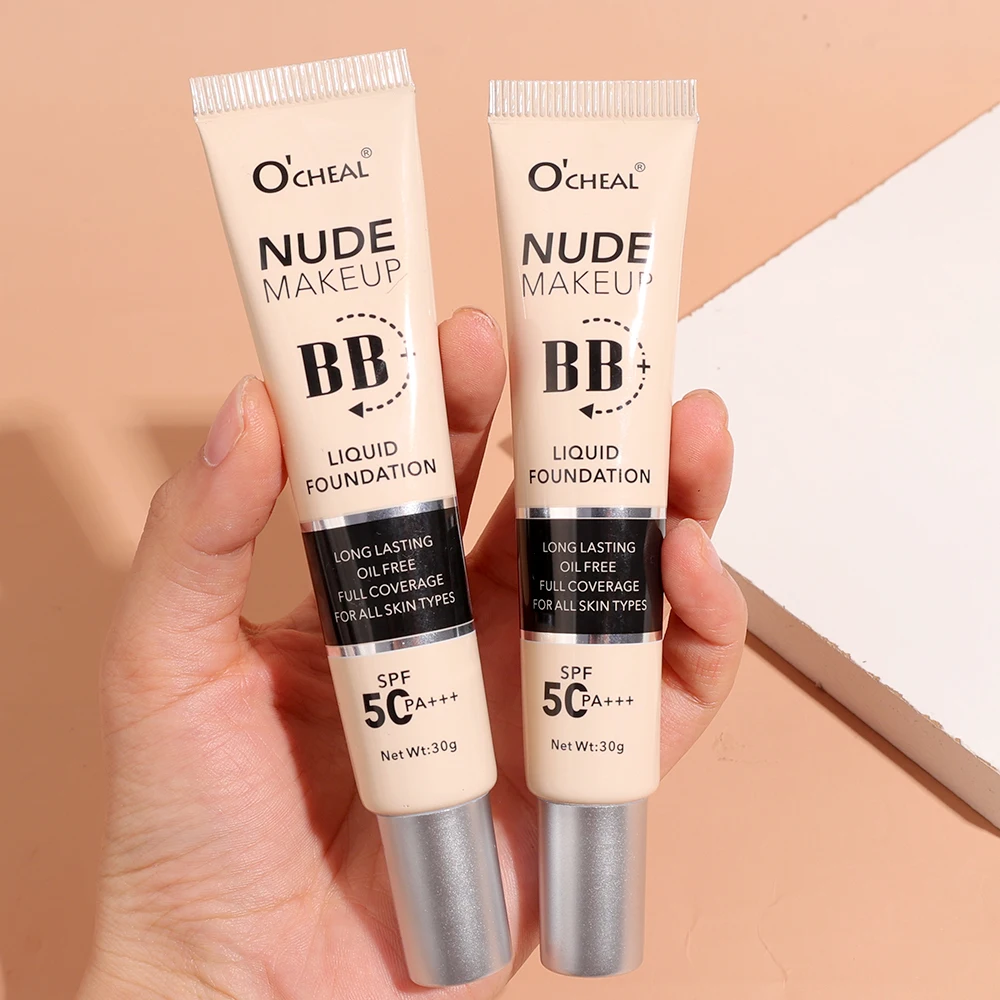 Moisturizing Concealer BB Cream Make-up Waterproof Long Lasting Oil Control Whitening Matte Liquid Foundation Face Base Cosmetic 4