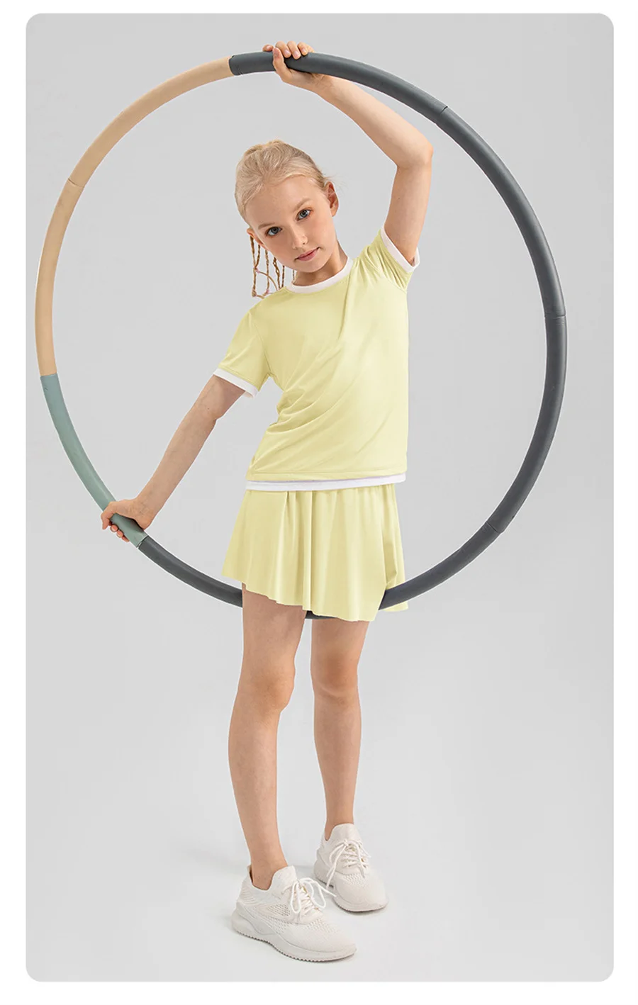 Children Golf Tennis Skirt With Shorts Girls Sport Skorts Running Dancing 2 In 1 Culottes Summer Athletic Breathable Cool Fabric 23 Sb38dae8921a64540b192f3b5d3630cdbg