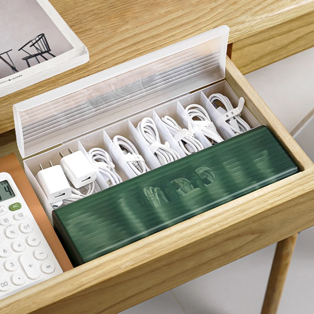 

2Pcs Cable Storage Management Box Cord Organizer Case Cord Organizer Container
