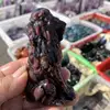 Natural Garnet Lion Carving  Animal Ornaments Statue Gift Healing Gem Crafts For Home Decoration 1PCS 6