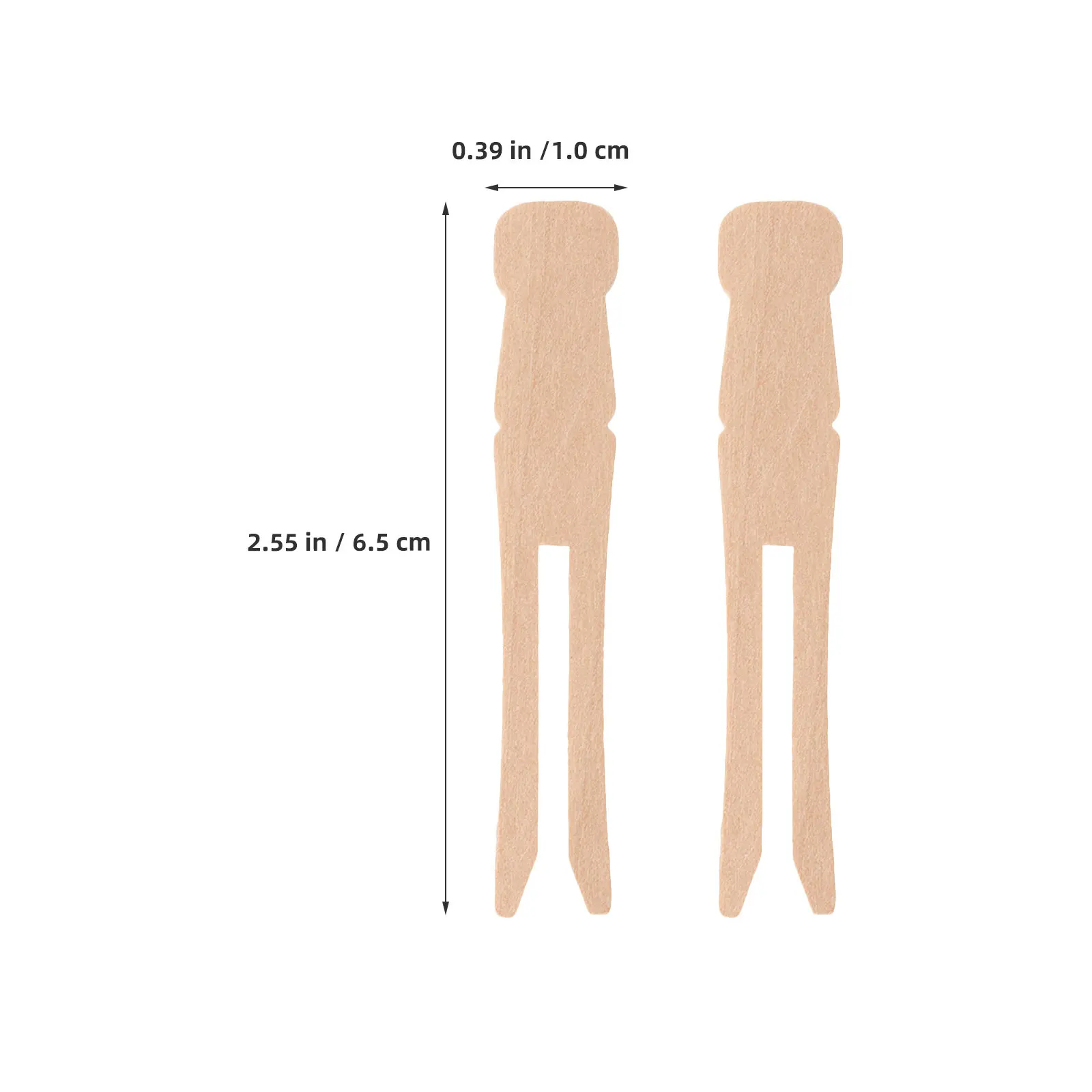 25개 천연 나무 빨래집게, 부드러운 원형 디자인, 손상 없는 섬유류용 빨래핀, 실내외 건조 및 장