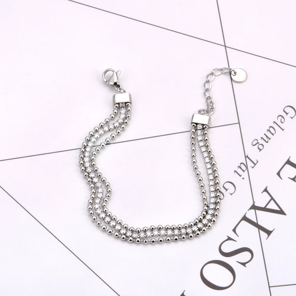 JeeMango Original Design Glücksbringer-Armband, Schmuck für Damen, Titan-Edelstahl-Netzkettenarmband JB20041 – Detail 6