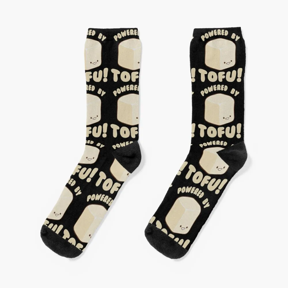 Powered by Tofu Vegan Socks warm winter Lots Stockings compression Luxury Woman Socks Men's pit bull lab mix digital w background socks compression socks men lots sock woman