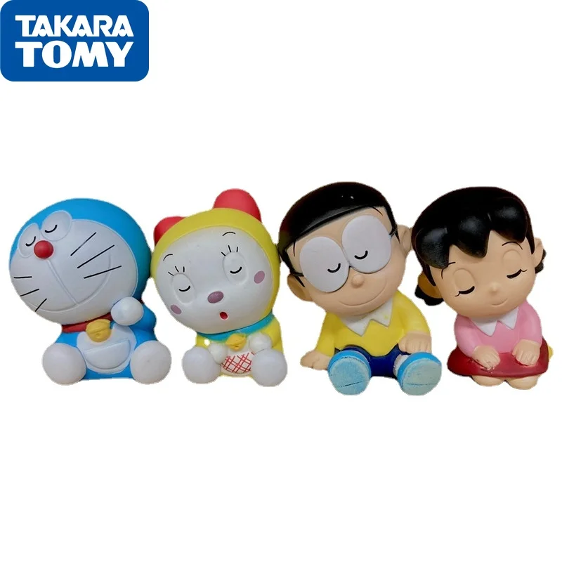 

TAKARA TOMY Gashapon Doraemon FIG sitting posture Dorami Nobita Nobi Minamoto Shizuka Anime Figure kids toys gift car ornaments