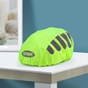 1 Pcs Bike Helmet Rain Cover With Reflective Strip Waterproof Windproof Bicycle Helmet Cover High Visibility Cycling Ride Gear 4