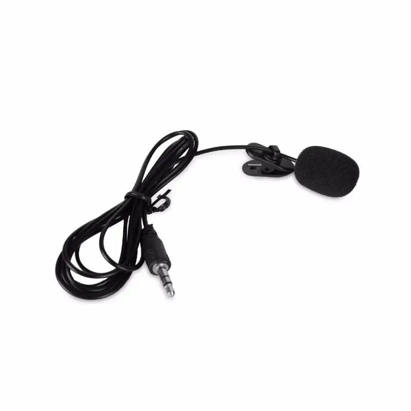 Car Audio Microphone 3.5mm Clip Jack Plug Mic Stereo Mini Wired External Microphone Portable For Auto DVD Radio Phone Laptop 