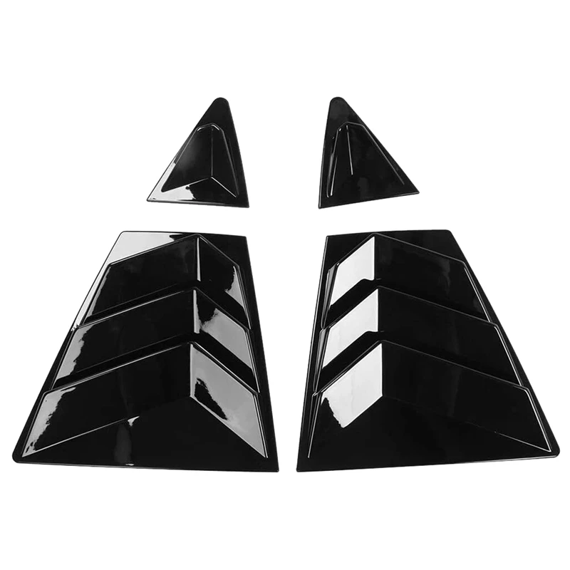 Per Toyota Corolla 2020-2023 Car Rear Side Vent Quarter Window Louver Shutter Cover Accessori Nero Lucido