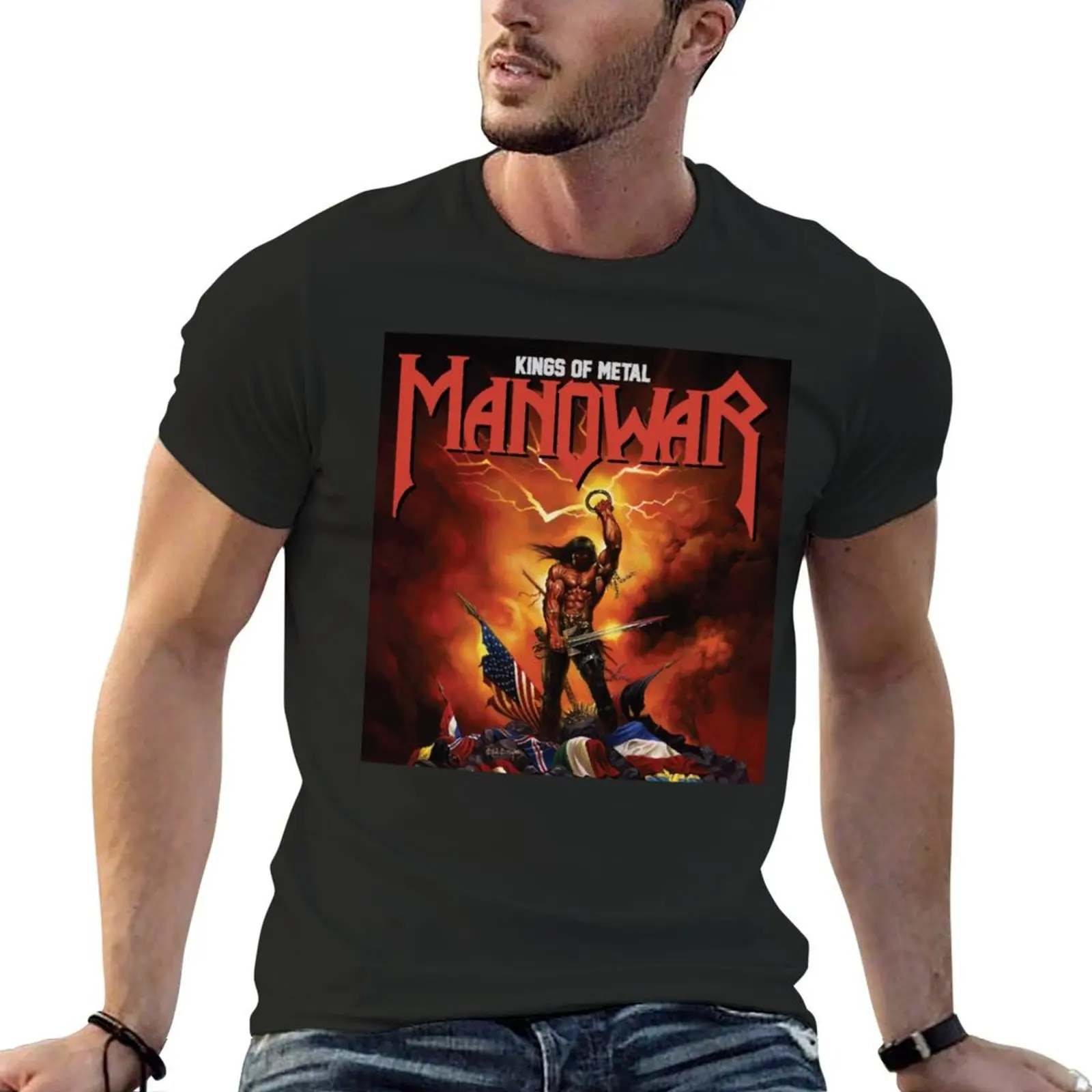 

Manowar Manowar Manowar T-shirt tops anime designer t shirt men