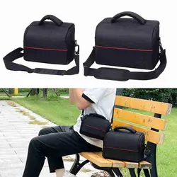 Fashion Digital DSLR Camera Bag Shoulder Bag Waterproof Case Photography Photo Bag For Canon Nikon Sony Lens Pouch Bag