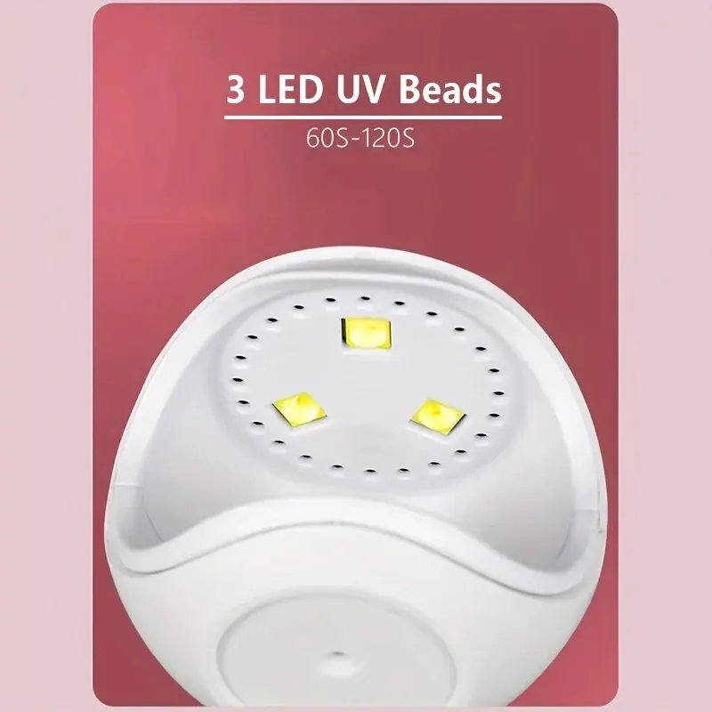 UV Curing Lamp UV Nail Lamp Portable Mini UV LED Nail Dryer Lamp USB Cable Cute Helmet Design Gel Nail Polish Quick Drying Lamp