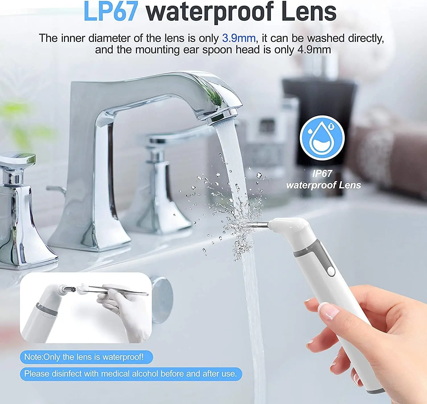 Ear Camera Endoscope 3.9mm Wireless Otoscope 720P HD WiFi Ear Scope with 6 LED for Kids and Adults Support Android and iPhone 3 Ear Camera Endoscope 3.9mm Wireless Otoscope 720P HD WiFi Ear Scope with 6 LED for Kids and Adults Support Android and iPhone 3