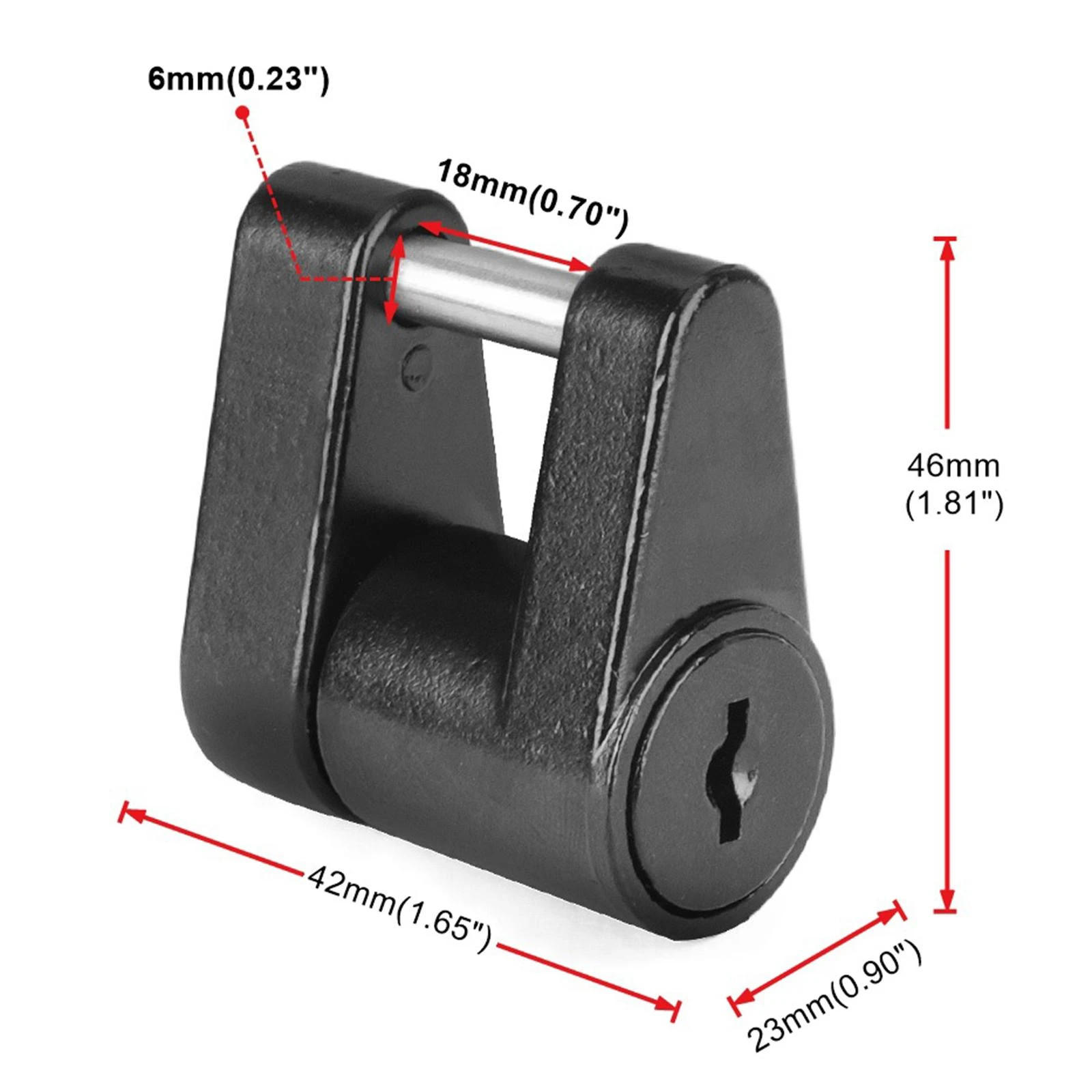 Cerradura de acoplador de de remolque con 2 llaves, de 1/4 pulgadas, 3/4 pulgadas, Span, para coche, remolque, camión| | - AliExpress