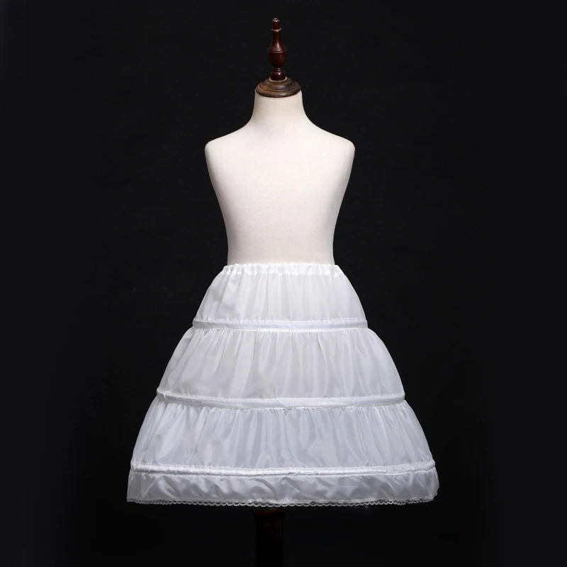 Wedding Flower Girls Petticoat Full Slip Flower Girl Crinoline Skirt for Wedding Kids Crinoline Petticoat Full Length