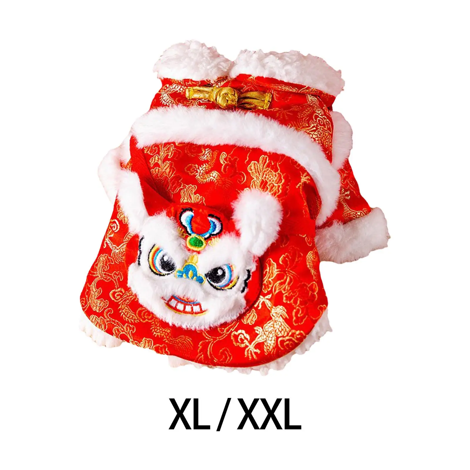 Dog Chinese New Year Costume Dance  Pet Costume for Dogs Cats Pet Gifts