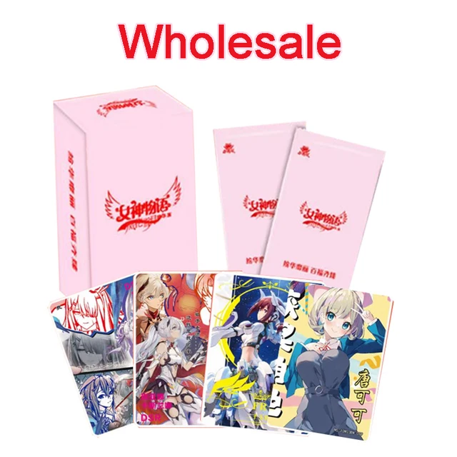 Wholesale Goddess Story Cards Paper Games Children Anime Peripheral Character Collection Kid's Gift Playing Card Toy 1