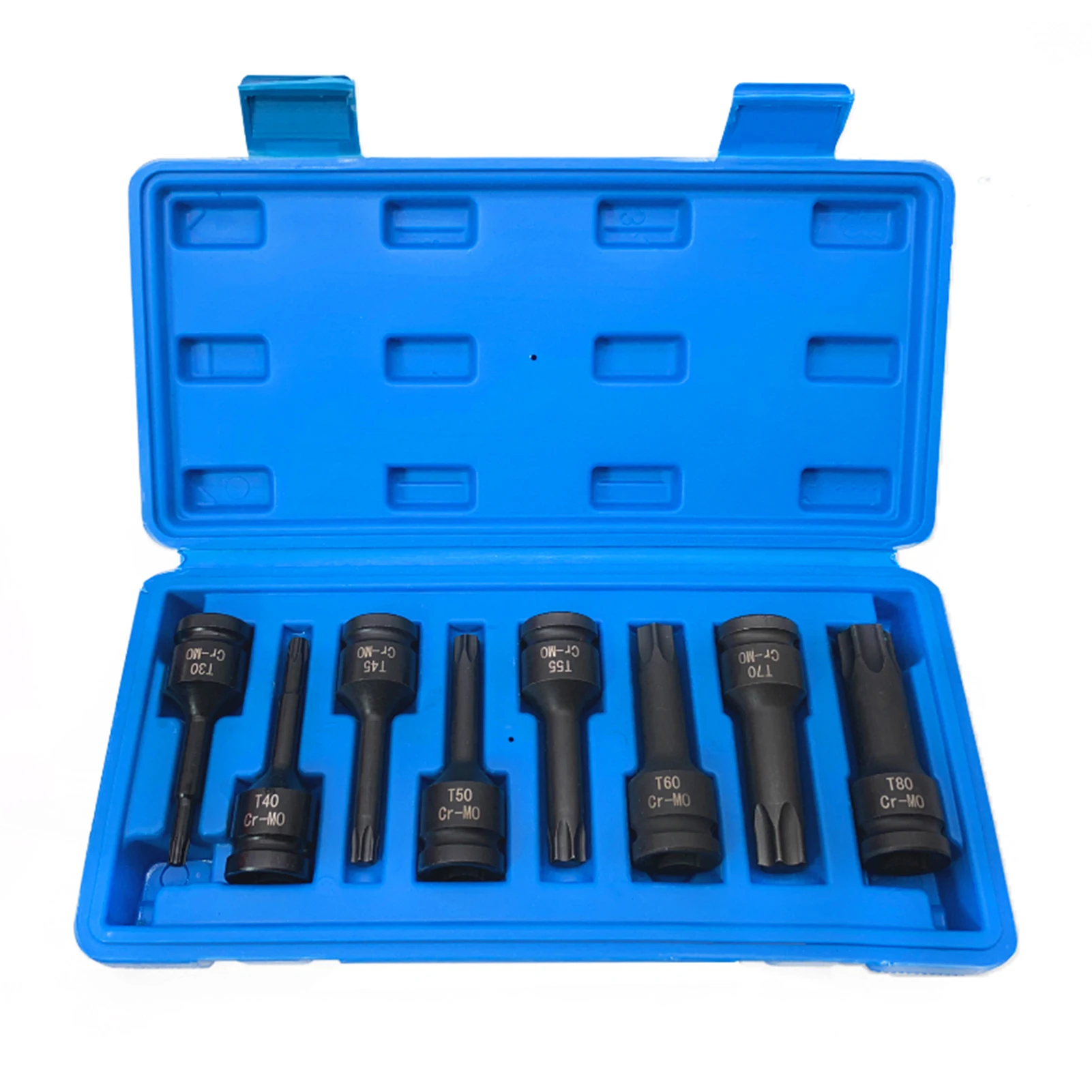 

1/2in Drive Impact Torx Star Bit Socket Sets T30 T40 T45 T50 T55 T60 T70 T80 Wrench Tools Set For Repair Accessories