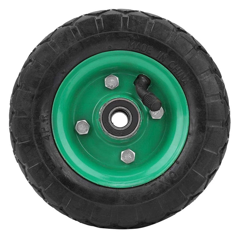 

3X Inflatable Tire Wear-Resistant 6In Wheel 150Mm Tire Industrial Grade Cart Trolley Tyre Caster 250Kg 36Psi