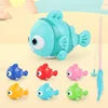 Magnetic Fishing Game Children Electric Assembled Fish Toys with Lamp for Kids Puzzle Toys Parent-child Interactive Toy Gift 1