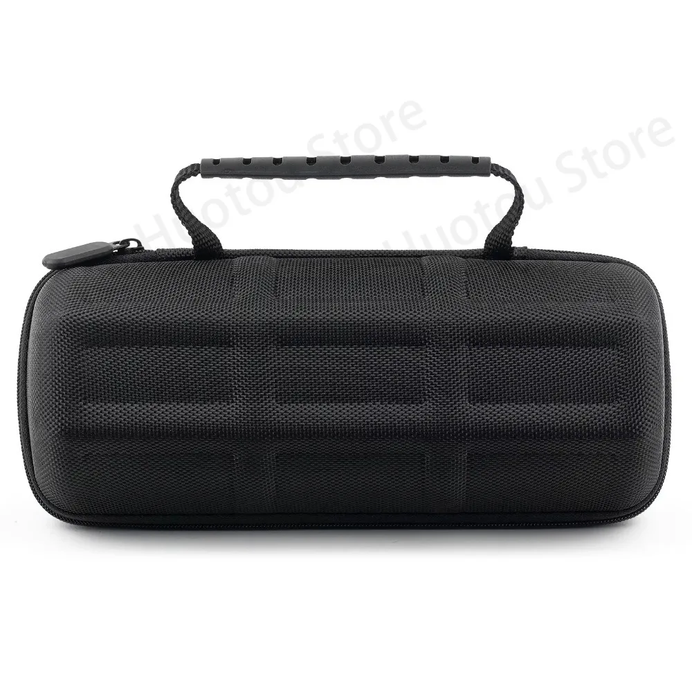 Elegant Black Travel Watch Case - Durable Nylon Exterior, Secure Clip-On Closure, Stylish Display Storage Box