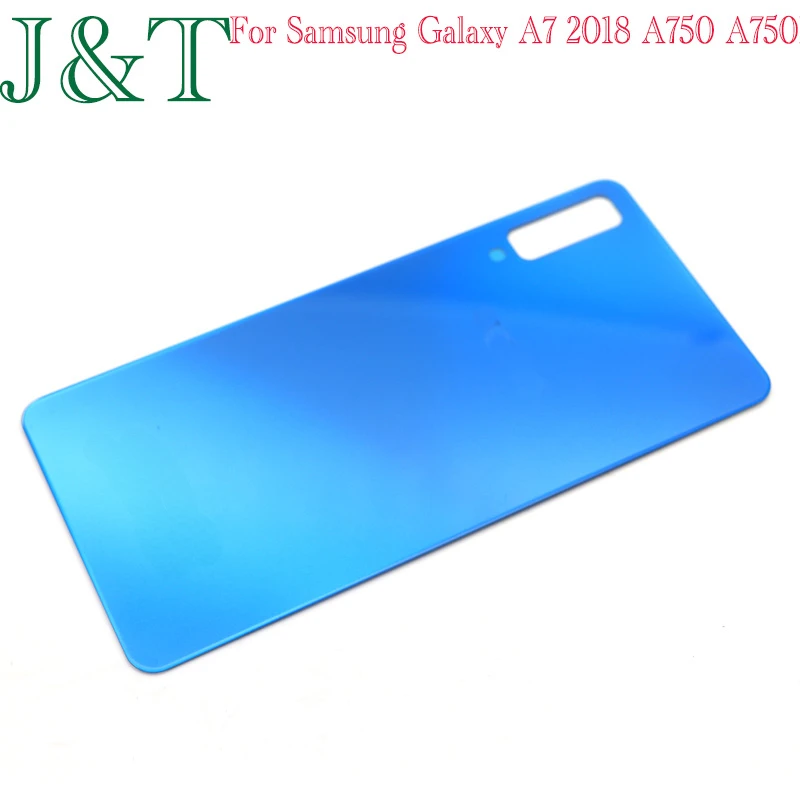 Nowość dla Samsung Galaxy A7 2018 A750 A750F A750FN Bateria Tylna pokrywa Szklany panel A750 Obudowa tylnych drzwi Obudowa Obiektyw aparatu Wymień