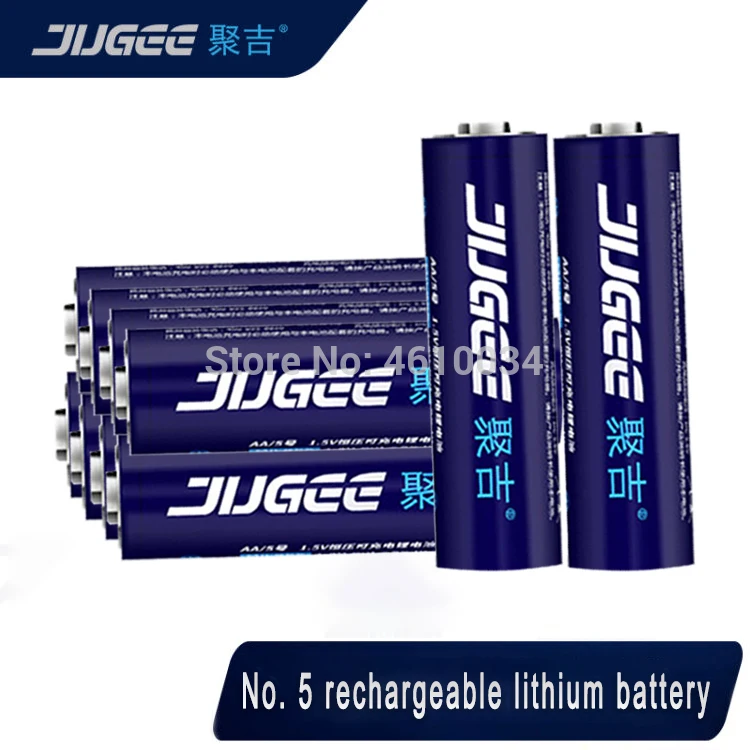

Wholesale 16pcs JUGEE 1.5v 3000mWh AA rechargeable Li-polymer li-ion polymer lithium battery good as kentli not include chrger