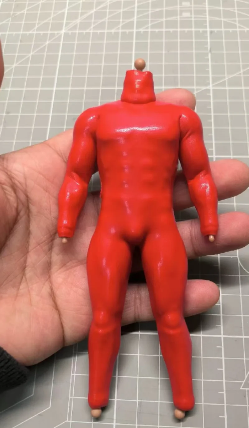 1 12 Scale Soldier Red Jumpsuit Model 6 vtoys