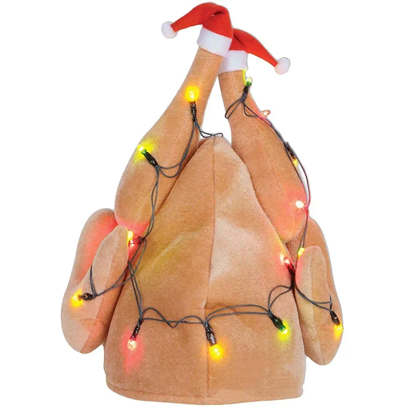 Thanksgiving Hat Thanksgiving Turkey Hat Moving Turkey Head Cover Thanksgiving Decoration Party Hat