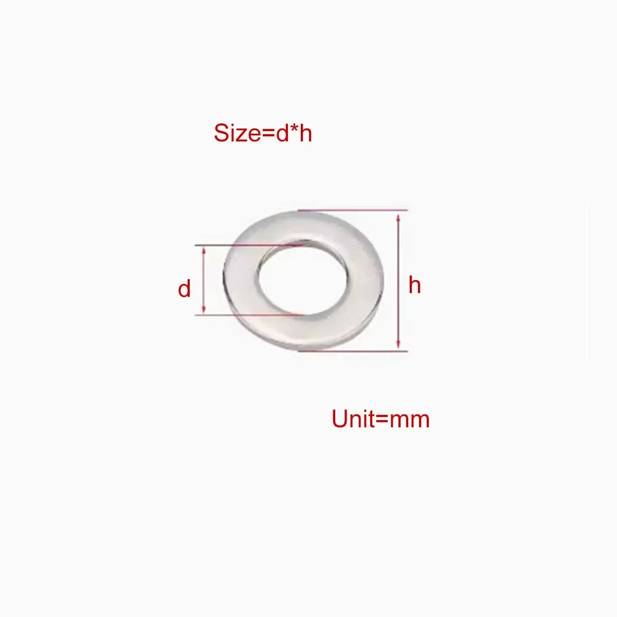 201 Stainless Steel Enlarged Flat Washer Thickened Washer Meson M3M4M5M6M8M12M14M16M18M20