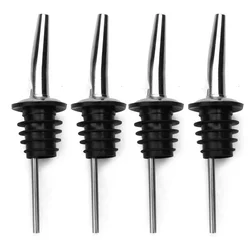 Set of Stainless Steel Wine Stoppers and Olive Oil Pourer Spouts (4PCS)
