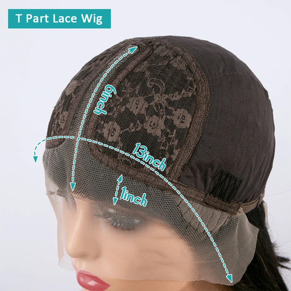 Melodie Pixie Cut Wig Water Wave Human Hair Lace Frontal Wigs T Part Short Bob Curly Transparent Lace Wigs For Black Women
