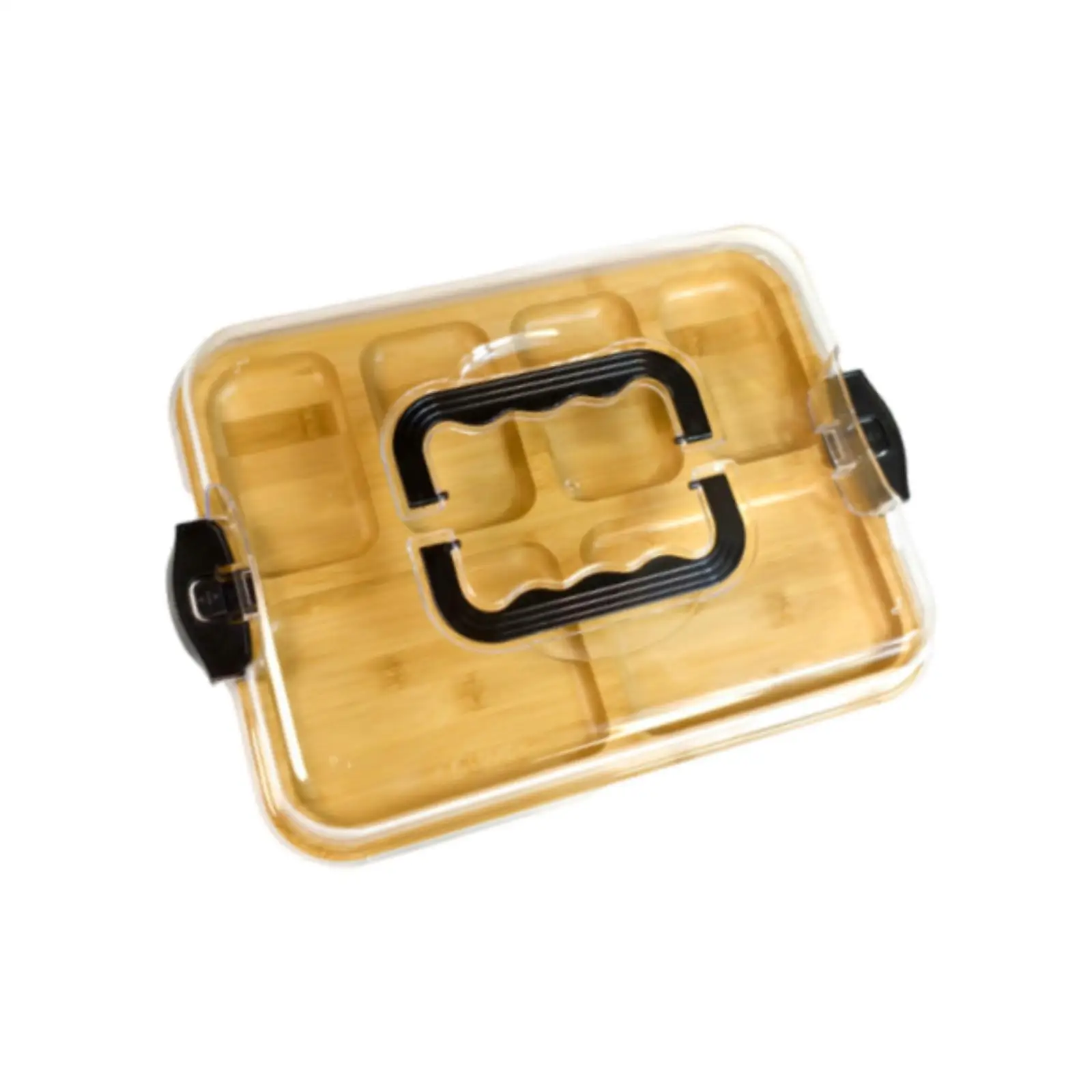 Bamboo Cheese Board Serving Board Bamboo Lid Picnic Box Serving Cheese Tray for Housewarming Home Celebration Kitchen Party