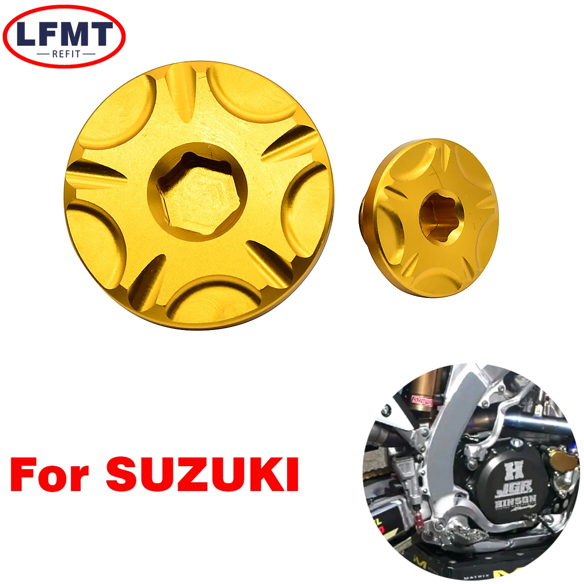 

Aluminium CNC Motorcycle Ignition Cover Plug For Suzuki RMZ250 2007-2022 RMZ450 2005-2022 RMX450Z 2010-2019 For Suzuki RMZ RMX